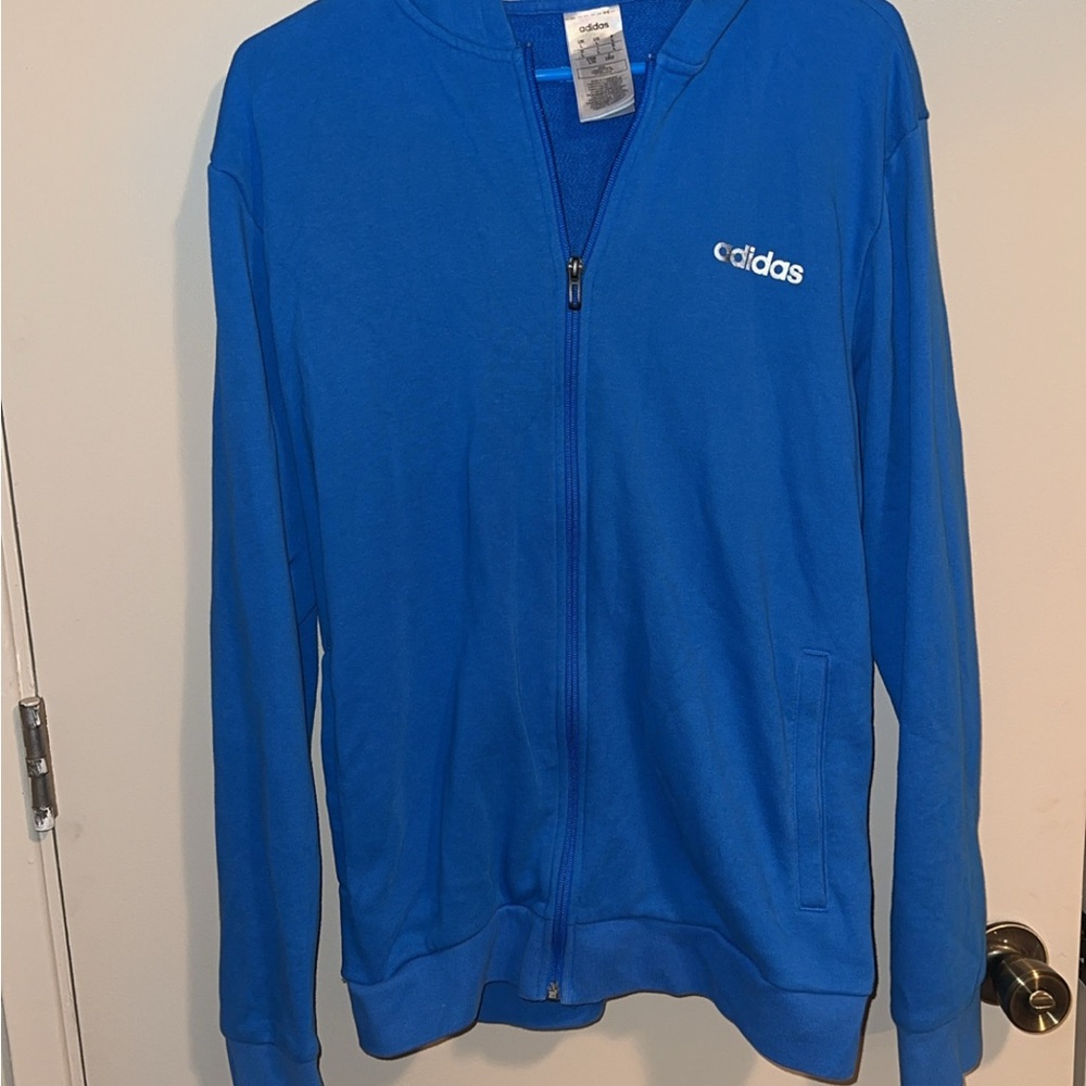 Adidas Blue Athletic Zip-Up Jacket